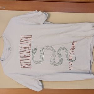 Nirvana Serve The Serpent's Vintage T-Shirt Size Large